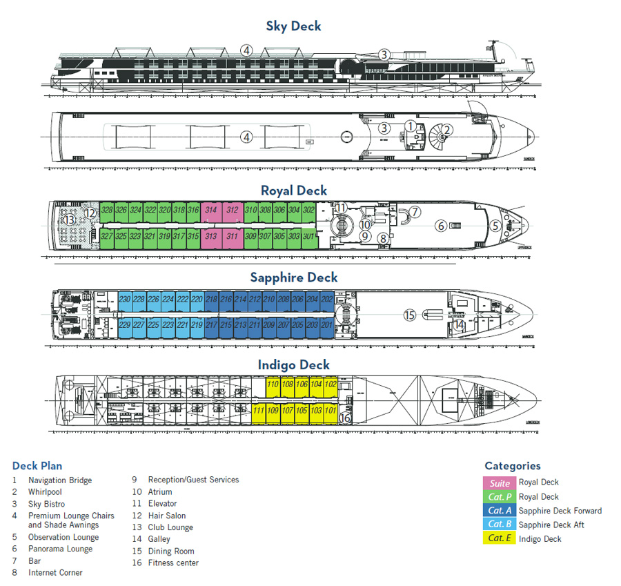 Avalon Luminary Deck Plans