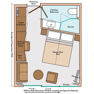 Avalon Panorama Suite Category A,B,P Layout