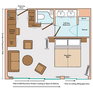 Avalon Tranquility II Royal Suite Layout